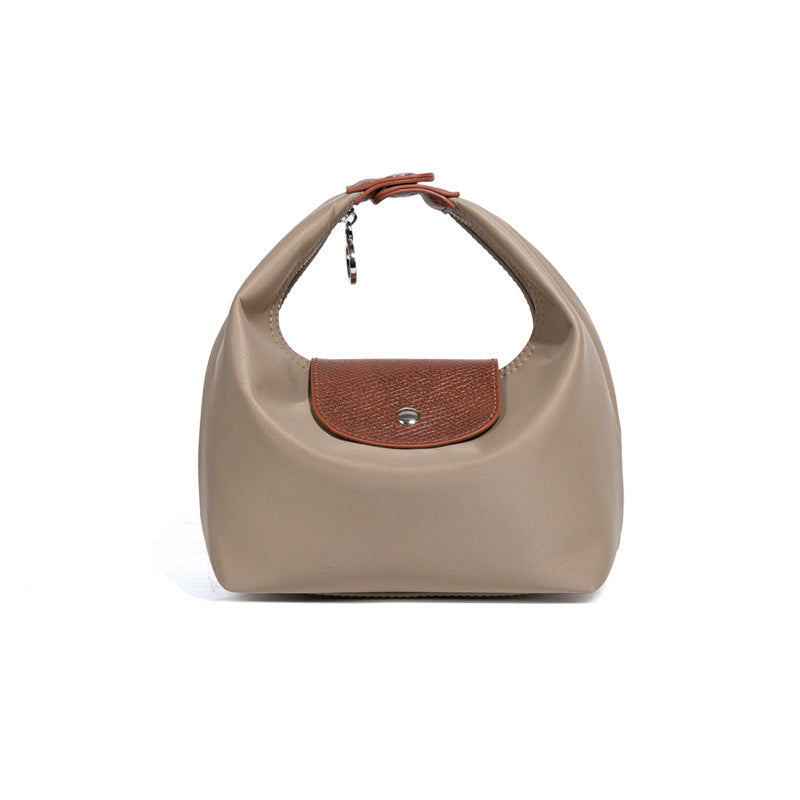Premium Nylon Lunch Bag, Waterproof Insulated Lunch Box Tote, Handheld & Crossbody Dumpling Bag for Work, School, and Commuting eprolo