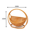Rattan Cat Bed & House - Waterproof Wicker Cat Cave, Indoor Cat Hammock & Basket Set eprolo