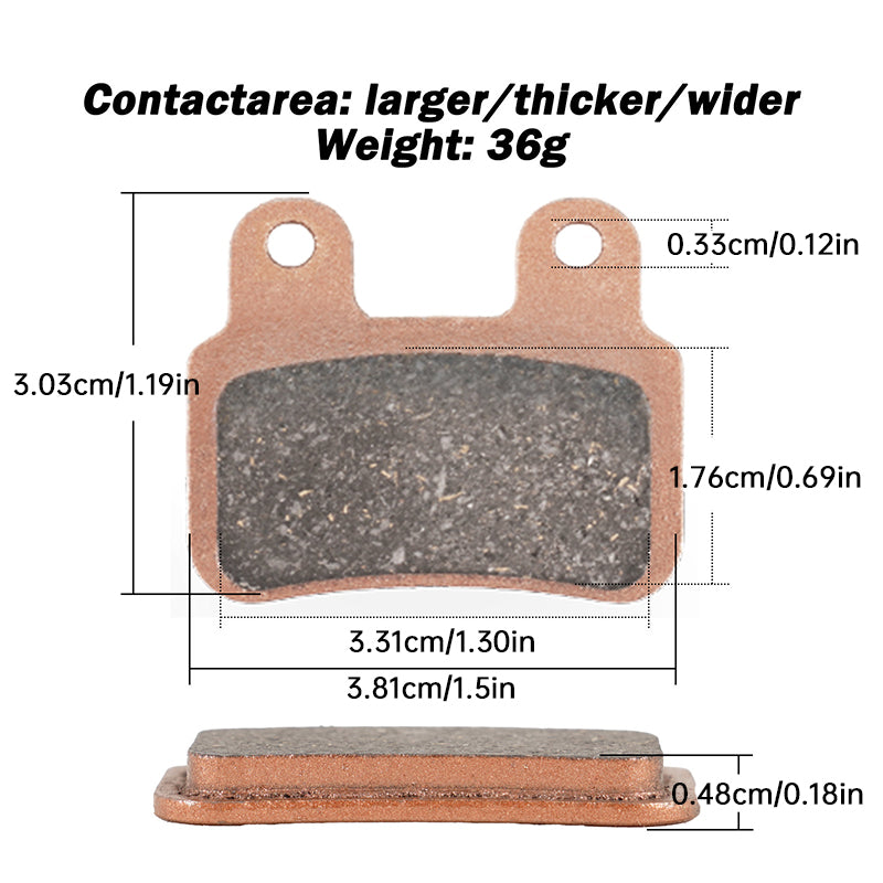 Pair A06F-1 Bicycle Brake Pads for XD-KLBS-DOT4 E-Bike Hydraulic Brakes, Durable Replacement Disc Brake Pads eprolo
