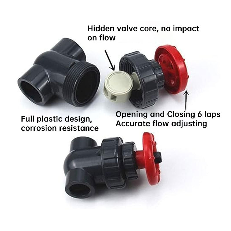 25/32/40mm UPVC Control Valve - Corrosion Resistant Plastic Gate Valve for Aquarium Sump & Garden Drip Irrigation Accessories eprolo