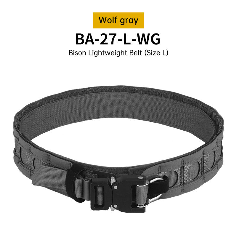 Tactical Two-Layer Battle Belt with Quick Detach Metal Buckle, MOLLE Hunting Combat Waist Belt for Airsoft Gear eprolo