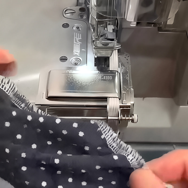 Professional Adjustable Overlock Machine: Multi-Purpose Elastic Tape Binding, Ribbon Edging & Hemming Tool eprolo
