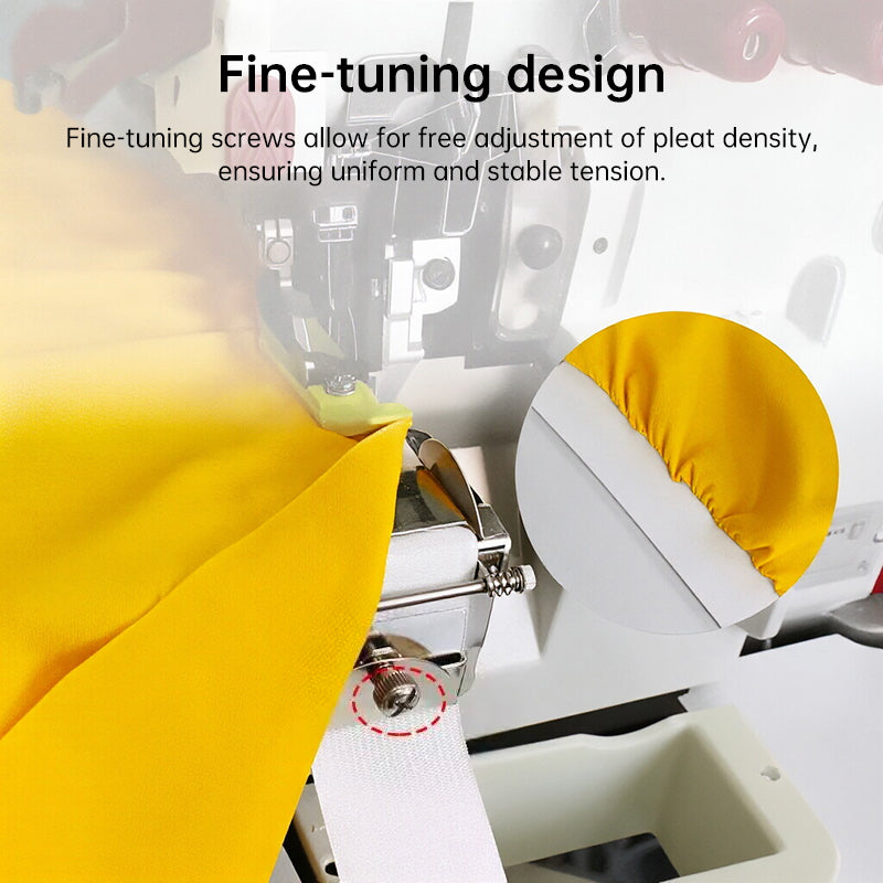 Professional Adjustable Overlock Machine: Multi-Purpose Elastic Tape Binding, Ribbon Edging & Hemming Tool eprolo
