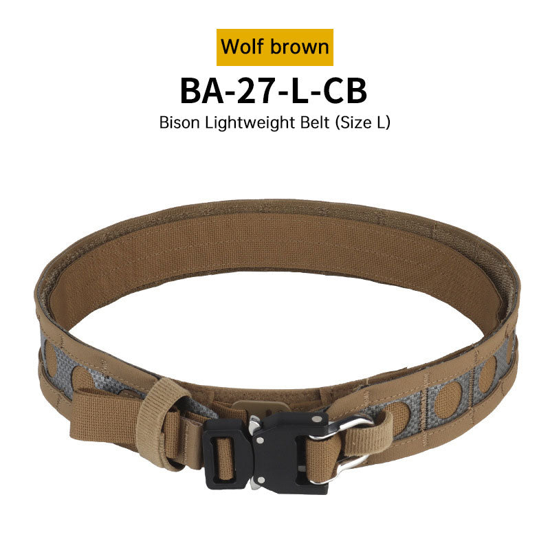 Tactical Two-Layer Battle Belt with Quick Detach Metal Buckle, MOLLE Hunting Combat Waist Belt for Airsoft Gear eprolo