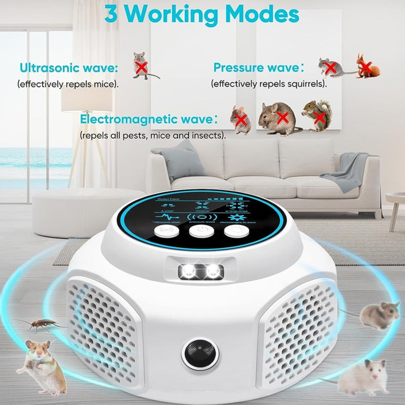 360° Ultrasonic Pest Repeller, High Power Indoor Rodent & Insect Repeller, Safe Plug-in Mosquito & Mouse Control eprolo