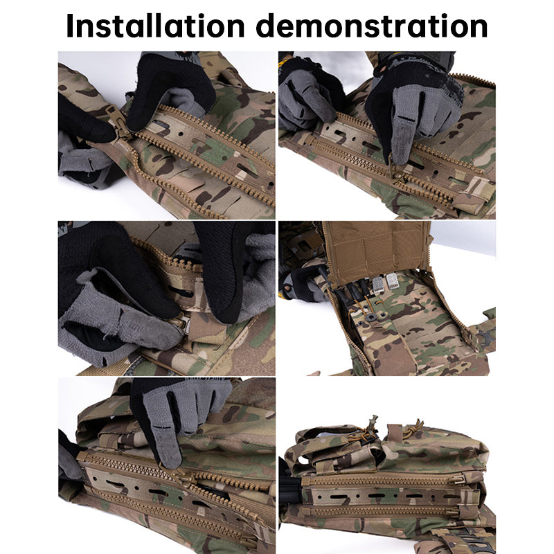 Ferro Style #10 Zipper MOLLE Panel – Tactical Rear Extension for FCPC Plate Carrier eprolo