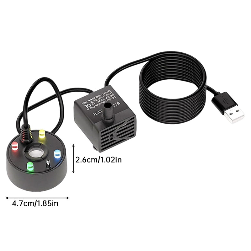 USB 5V Ultrasonic Mist Maker Fogger Pump for Pond, Fountain, Fish Tank & Rockery Landscape Humidifier eprolo