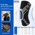Adjustable Knob Knee Brace with Spring Support, Slim Shin Defender Basketball Knee Pads, Non-Slip Compression Sports Protector eprolo