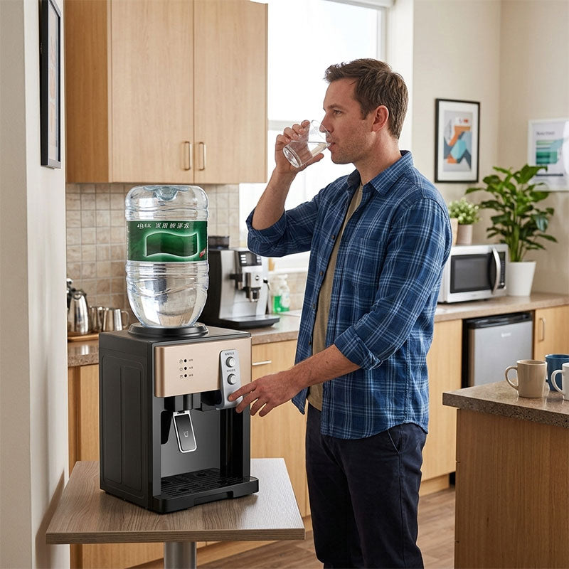 Electric Countertop Water Dispenser 8°C-95°C, Hot Cold Water Cooler for Home Kitchen Office Use eprolo