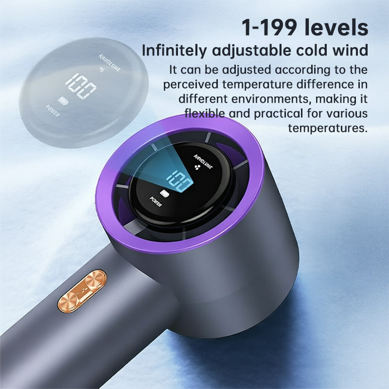 6 Fan Handheld High Speed Fan Mini Portable AC 199 Level Adjustable Personal Cooler for Travel Gym Outdoor eprolo