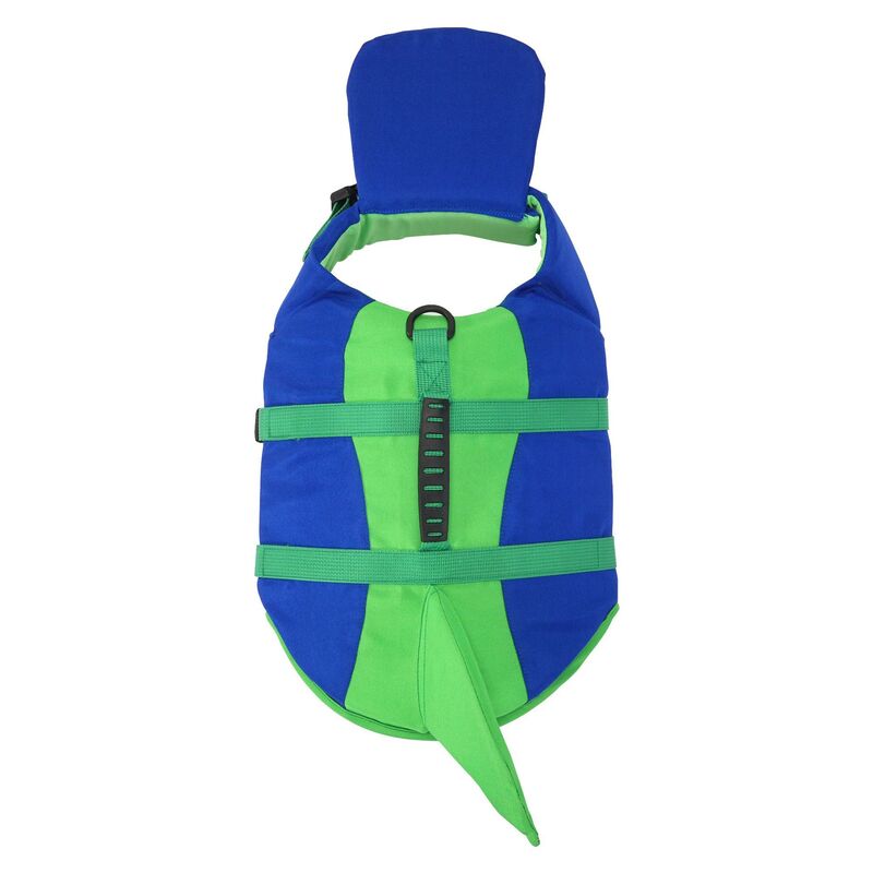 Dog Life Jacket Adjustable Pet Swim Vest – Flotation Safety Rescue Vest for Pool, Surf & Water, with Grab Handle (Tail Design) eprolo