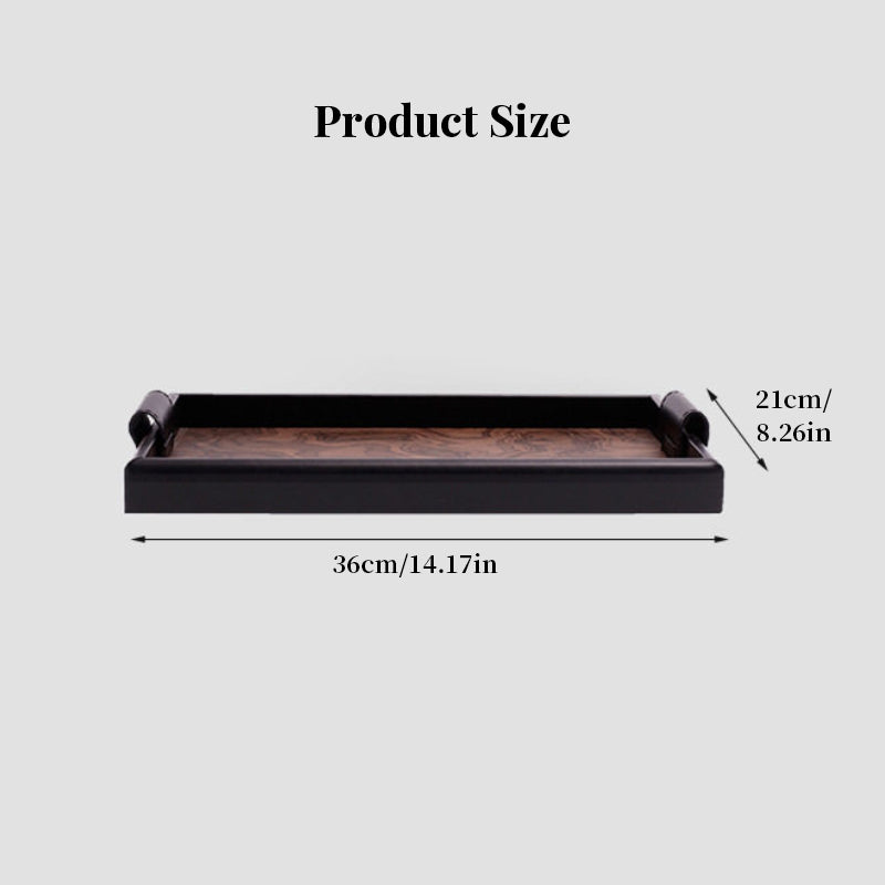 Vintage Volcanic Pattern Hotel Luxury Tea Tray: High-End Living Room Storage & Desktop Organizer eprolo