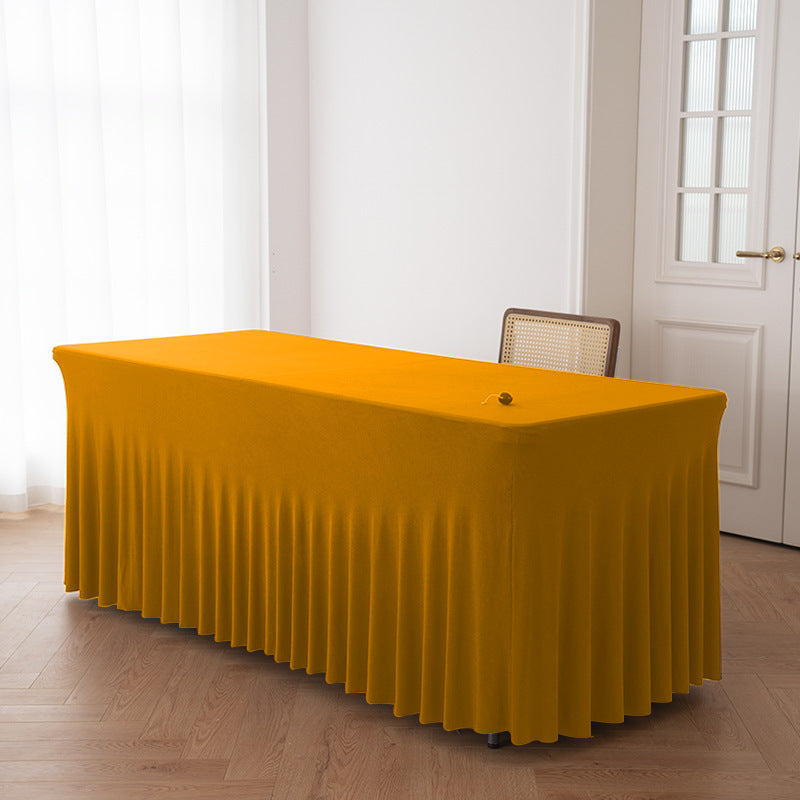 Stretch Spandex Table Cloth Rectangular, Fitted Table Cover for Weddings Parties Banquets Hotel Event Decoration eprolo