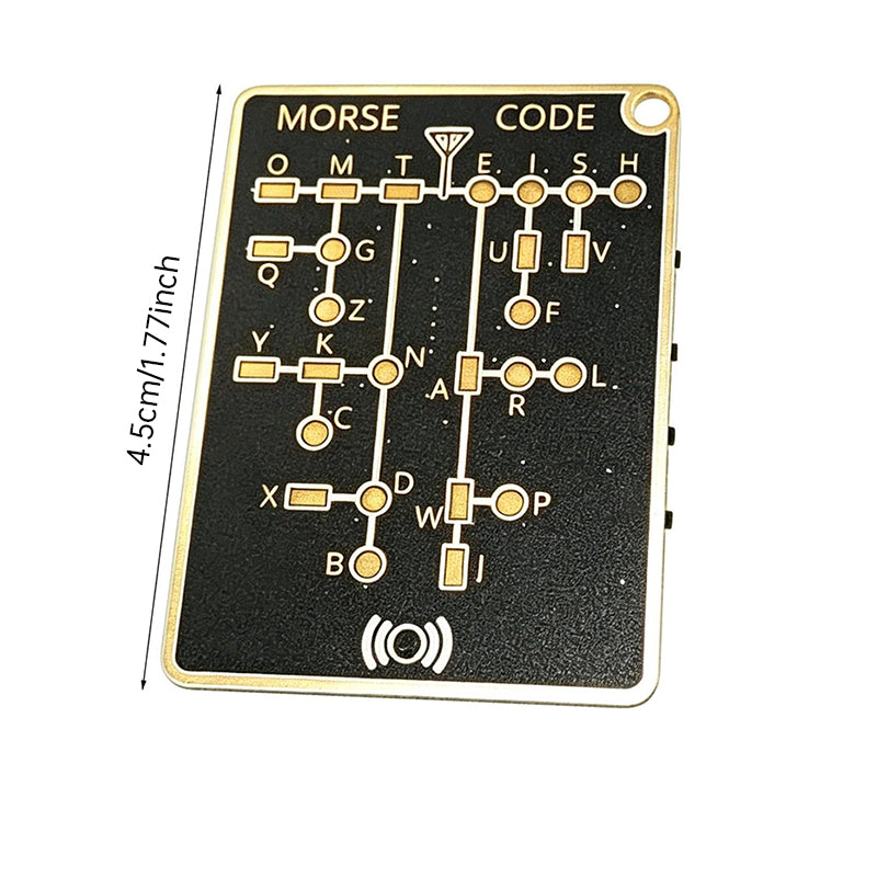 DIY Morse Code Learning Card - PCB Board with LED, Interactive Telegraph Key Practice Tool for Beginners eprolo