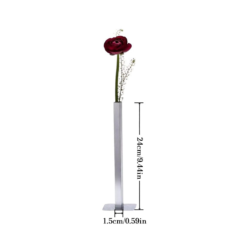 Minimalist Geometric Stainless Steel Vase, Nordic Luxury Metal Flower Vase for Home Decor eprolo