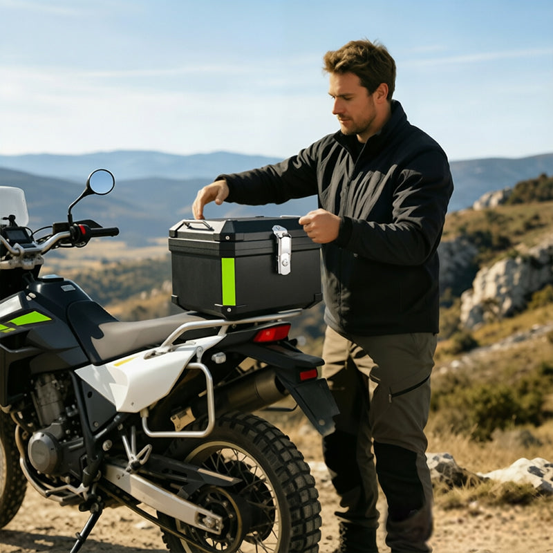 45L/55L Motorcycle Top Case, Quick Release Trunk for BMW R1200GS/R1250GS Honda Kawasaki Suzuki eprolo
