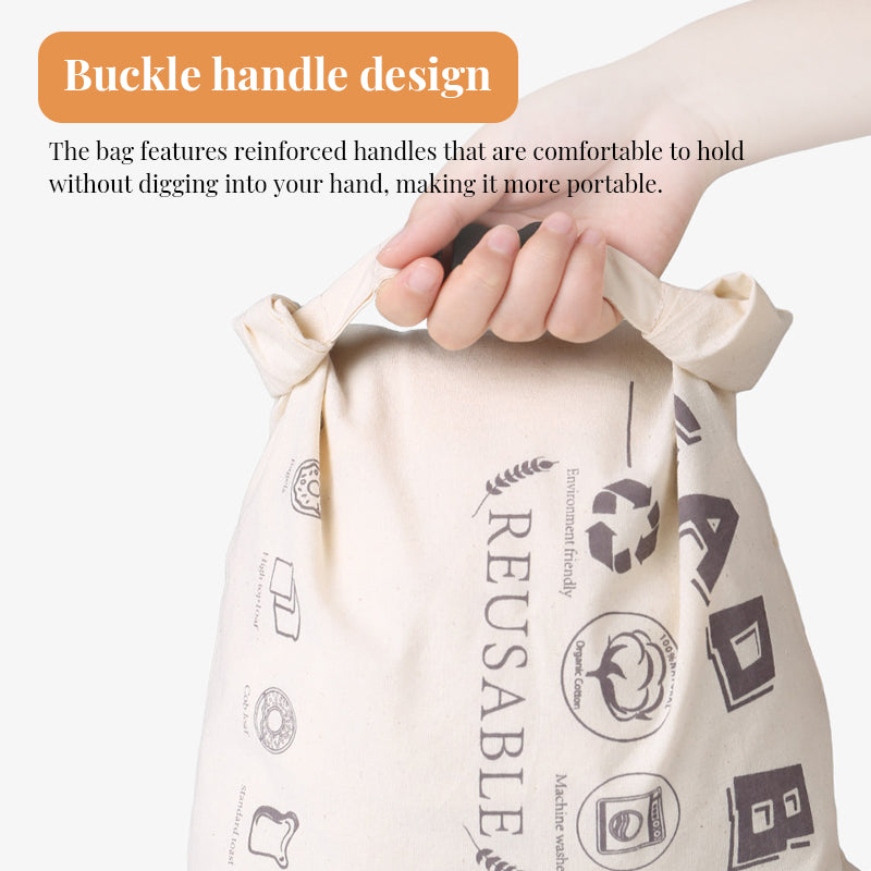 Extra Large Beeswax Bread Storage Bag - Keeps Sourdough Fresh Longer - Heavy Duty Cotton Reusable Wrap for Homemade Bread eprolo