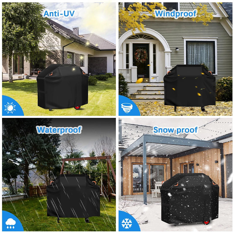 210D Waterproof BBQ Grill Cover, Heavy Duty Windproof Dustproof Cover for Gas, Charcoal, Electric Grills eprolo