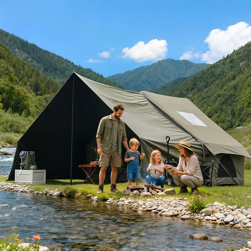 Large Inflatable Glamping Tent with Skylight, Breathable Mesh Air Tent for Summer Camping & Backpacking eprolo