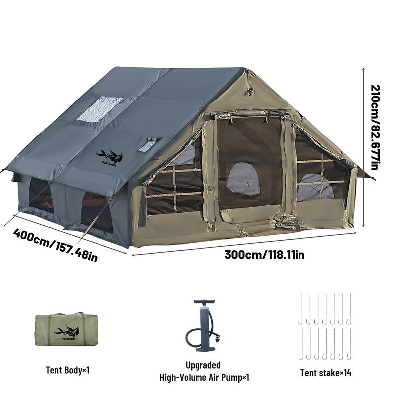 Large Inflatable Glamping Tent with Skylight, Breathable Mesh Air Tent for Summer Camping & Backpacking eprolo