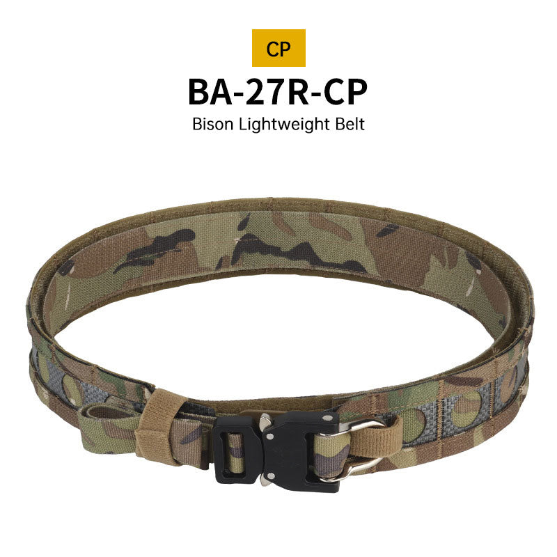 Tactical Two-Layer Battle Belt with Quick Detach Metal Buckle, MOLLE Hunting Combat Waist Belt for Airsoft Gear eprolo