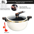 Modern 7L Micro-Pressure Soup Pot - 27cm Non-Stick Stewing Casserole, Includes Spoon, Safe for Induction & Gas Cooking eprolo