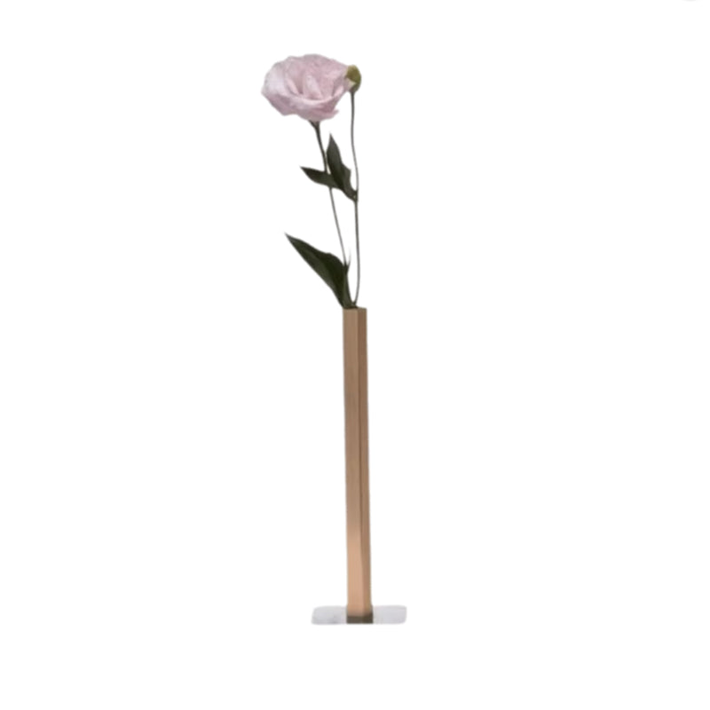 Minimalist Geometric Stainless Steel Vase, Nordic Luxury Metal Flower Vase for Home Decor eprolo