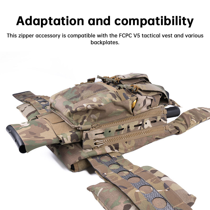 Ferro Style #10 Zipper MOLLE Panel – Tactical Rear Extension for FCPC Plate Carrier eprolo