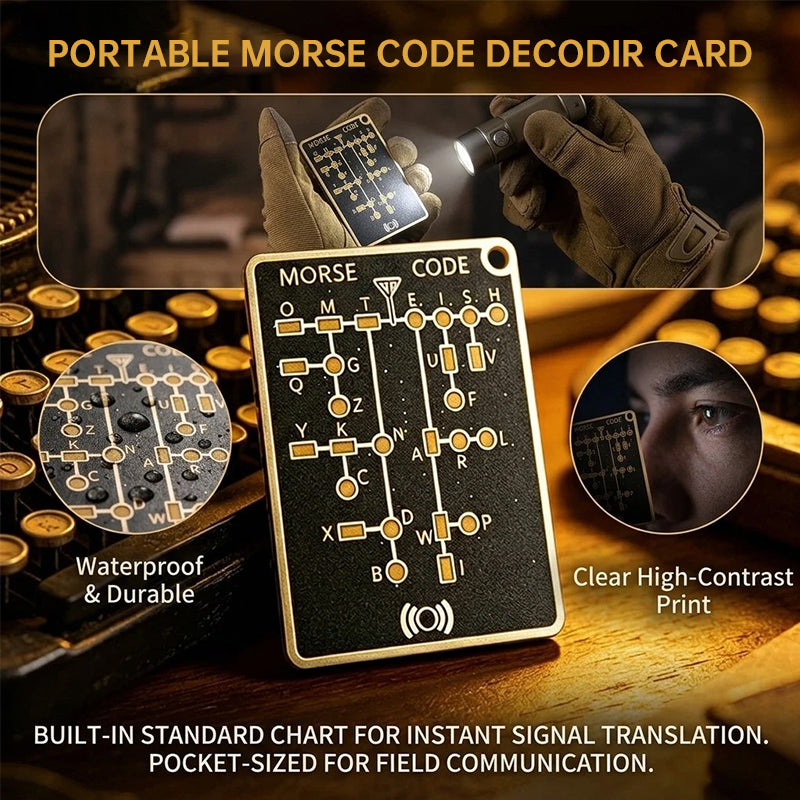 DIY Morse Code Learning Card - PCB Board with LED, Interactive Telegraph Key Practice Tool for Beginners eprolo