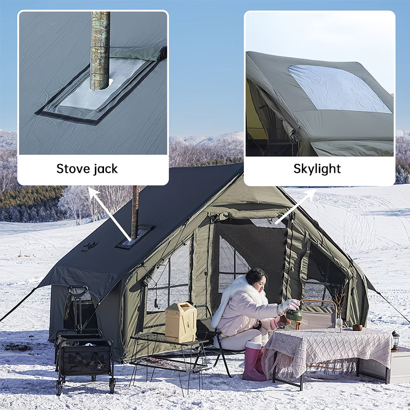 Large Inflatable Glamping Tent with Skylight, Breathable Mesh Air Tent for Summer Camping & Backpacking eprolo