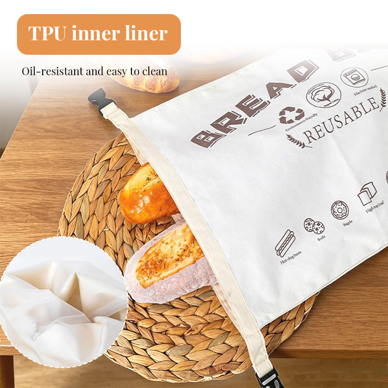 Extra Large Beeswax Bread Storage Bag - Keeps Sourdough Fresh Longer - Heavy Duty Cotton Reusable Wrap for Homemade Bread eprolo