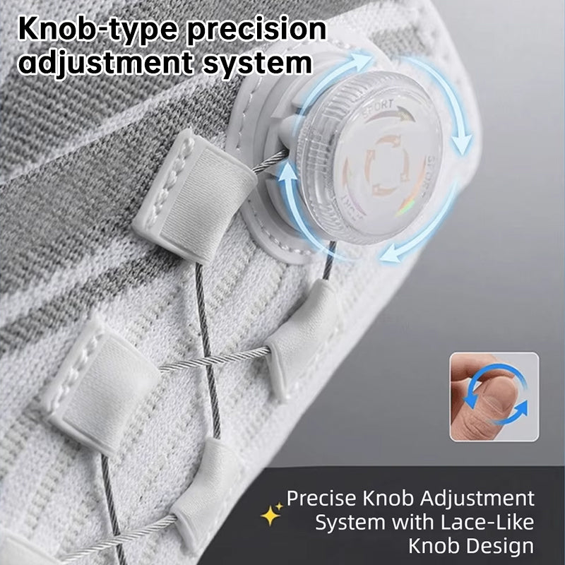 Adjustable Knob Knee Brace with Spring Support, Slim Shin Defender Basketball Knee Pads, Non-Slip Compression Sports Protector eprolo