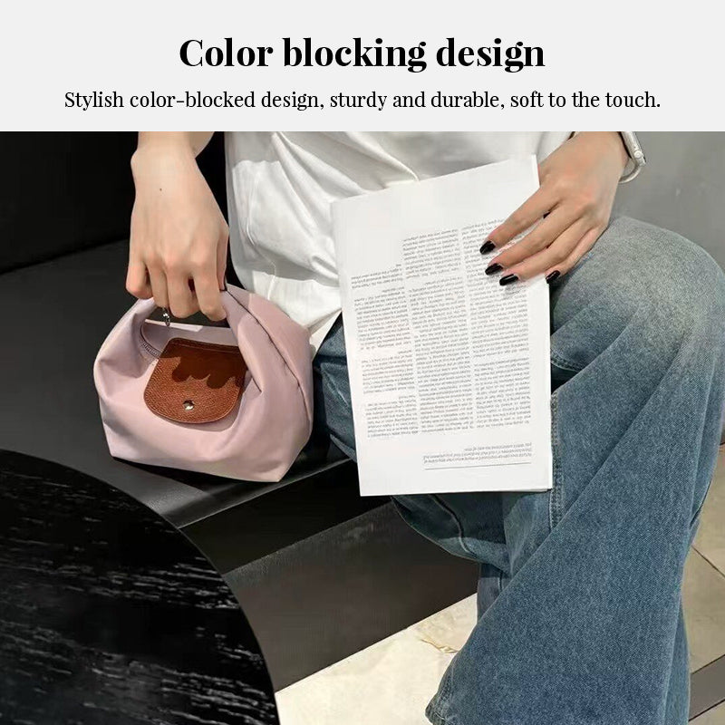 Premium Nylon Lunch Bag, Waterproof Insulated Lunch Box Tote, Handheld & Crossbody Dumpling Bag for Work, School, and Commuting eprolo