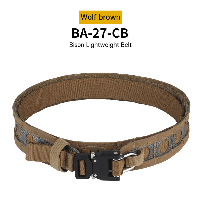 Tactical Two-Layer Battle Belt with Quick Detach Metal Buckle, MOLLE Hunting Combat Waist Belt for Airsoft Gear eprolo