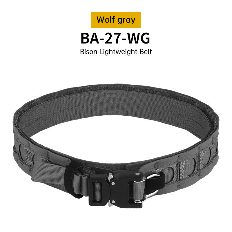 Tactical Two-Layer Battle Belt with Quick Detach Metal Buckle, MOLLE Hunting Combat Waist Belt for Airsoft Gear eprolo