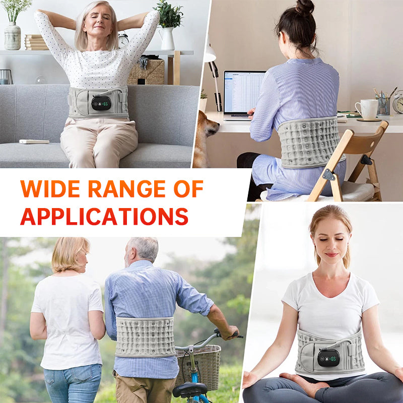 Electric Heating & Massage Waist Belt, Inflatable Airbag Lumbar Support for Back Pain and Posture Correction eprolo