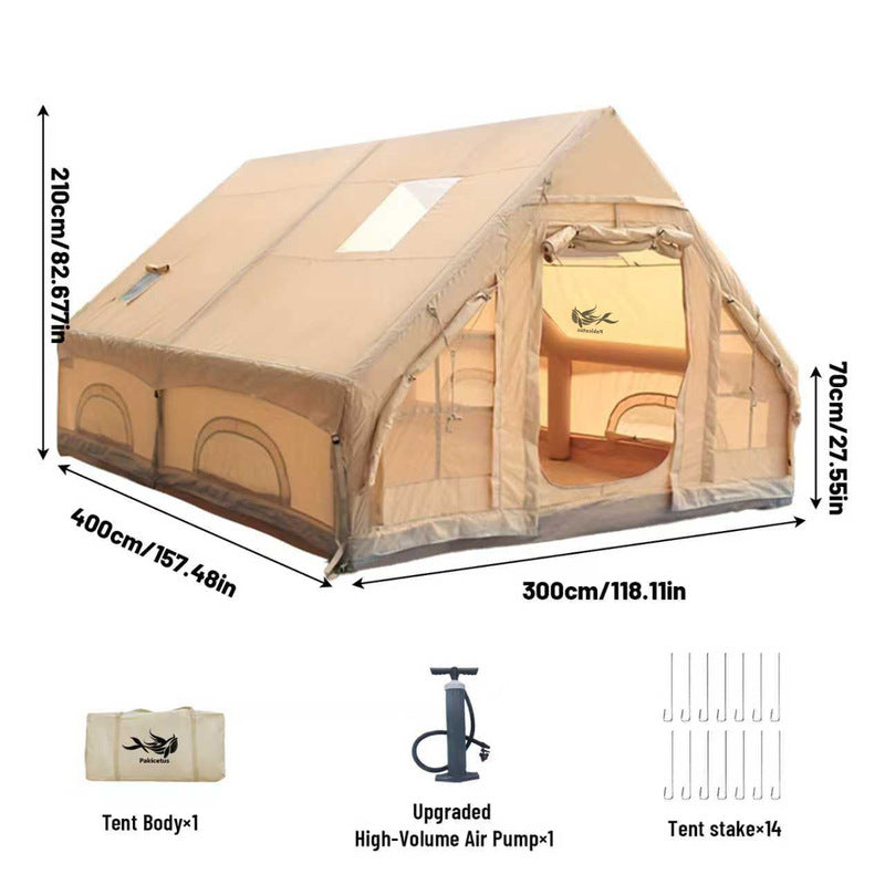 Large Inflatable Glamping Tent with Skylight, Breathable Mesh Air Tent for Summer Camping & Backpacking eprolo