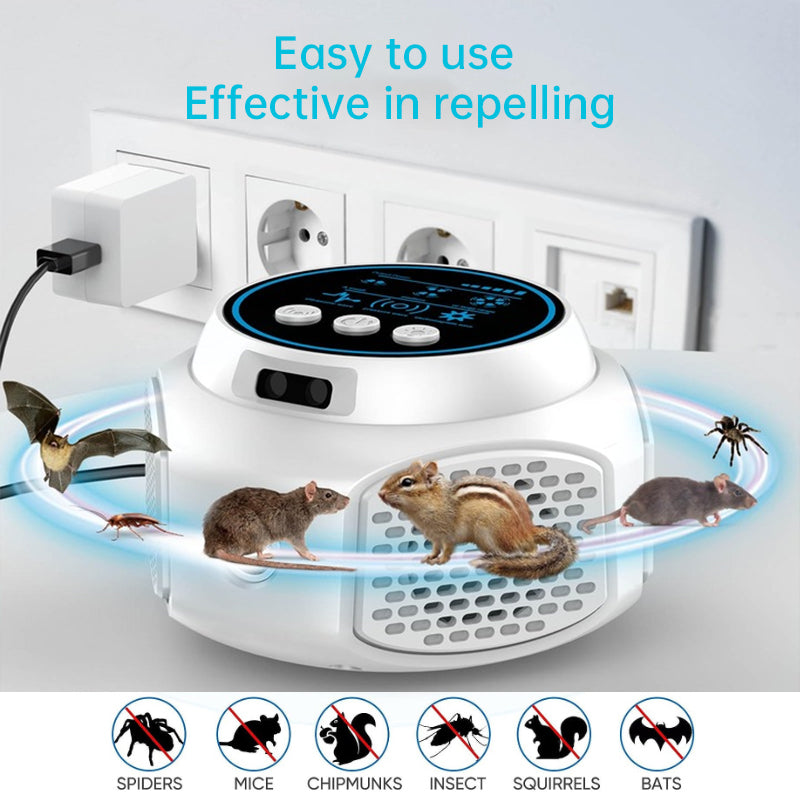 360° Ultrasonic Pest Repeller, High Power Indoor Rodent & Insect Repeller, Safe Plug-in Mosquito & Mouse Control eprolo