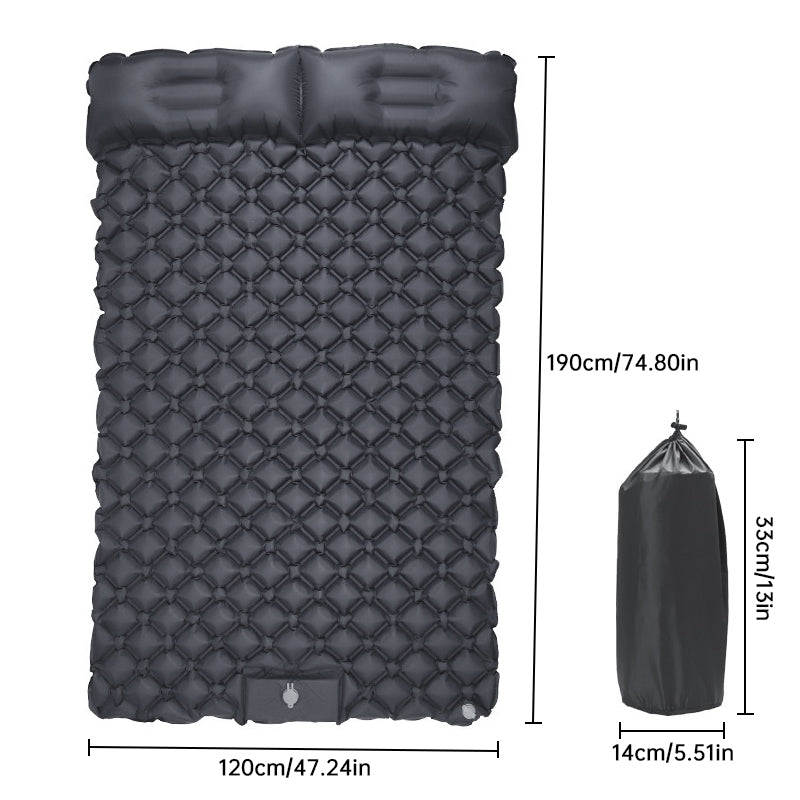 Ultralight Inflatable Sleeping Pad with Pillow - 1-2 Person Camping Mattress eprolo