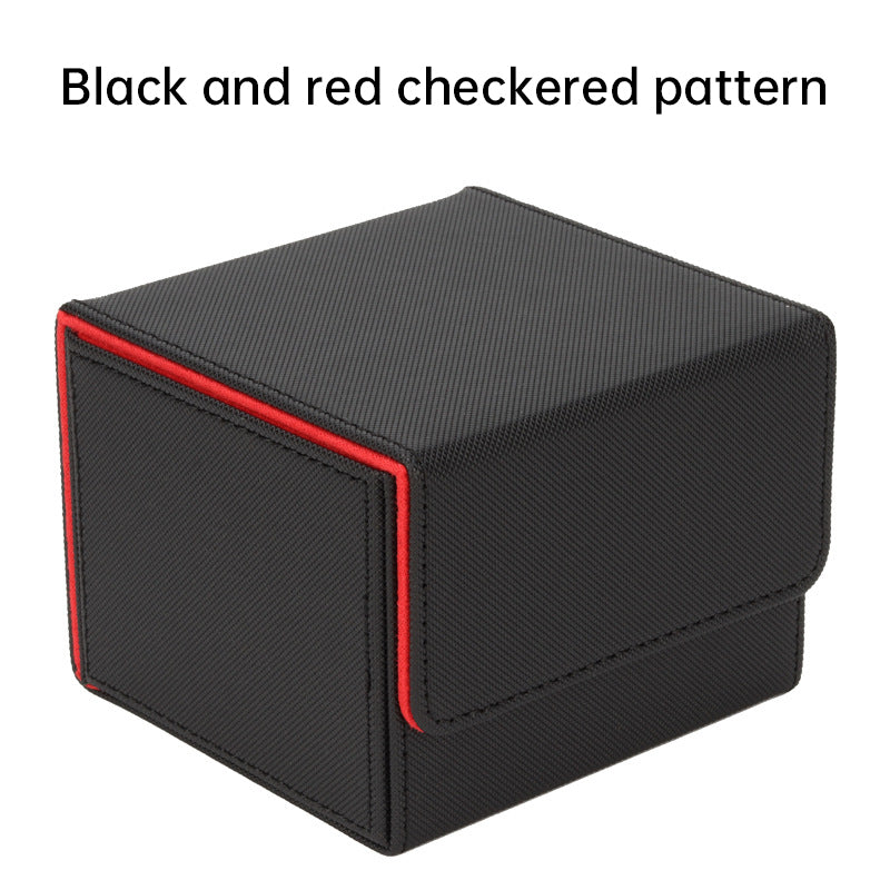Magnetic Trading Card Storage Box - 100 Card Capacity (Sleeved), Waterproof & Stain Proof Collectors Case eprolo