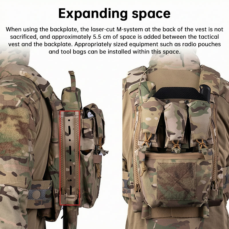 Ferro Style #10 Zipper MOLLE Panel – Tactical Rear Extension for FCPC Plate Carrier eprolo