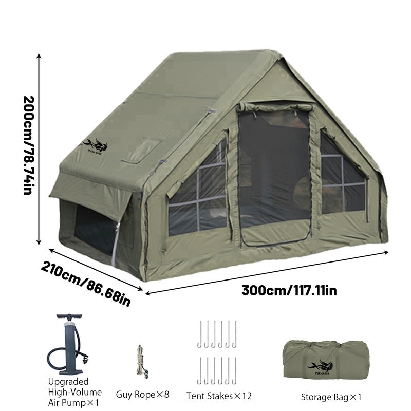 Large Inflatable Glamping Tent with Skylight, Breathable Mesh Air Tent for Summer Camping & Backpacking eprolo