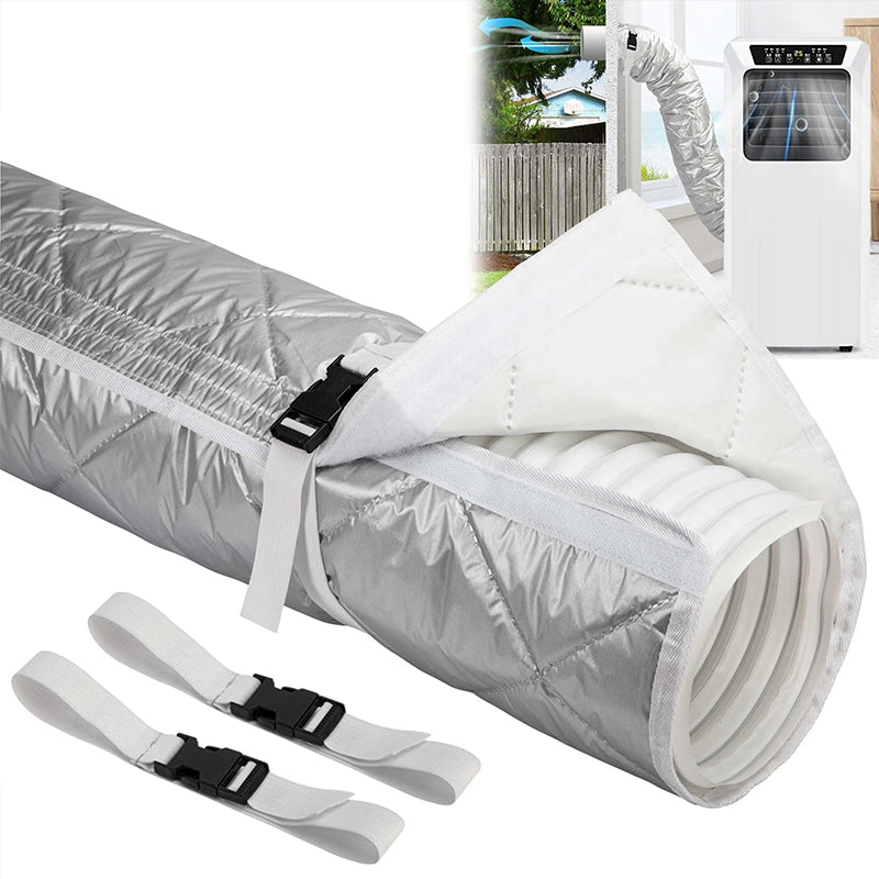 AC Hose Cover with Adjustable Buckle Straps, Thermal Insulation for Portable Air Conditioner eprolo