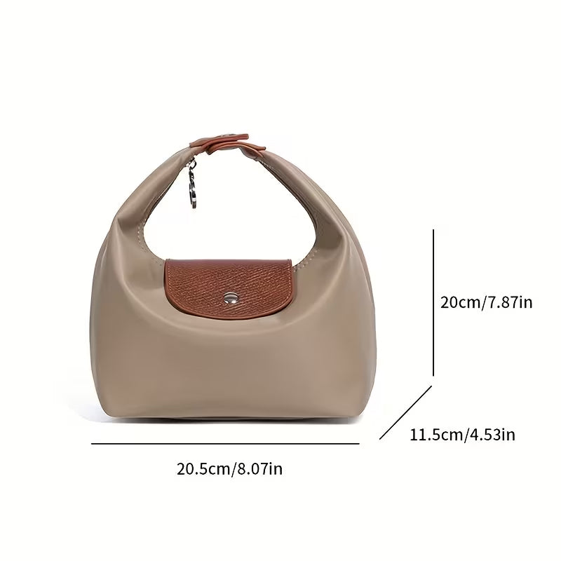 Premium Nylon Lunch Bag, Waterproof Insulated Lunch Box Tote, Handheld & Crossbody Dumpling Bag for Work, School, and Commuting eprolo