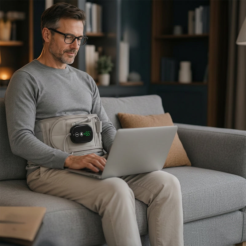 Electric Heating & Massage Waist Belt, Inflatable Airbag Lumbar Support for Back Pain and Posture Correction eprolo