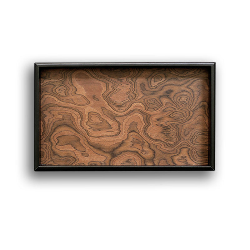 Vintage Volcanic Pattern Hotel Luxury Tea Tray: High-End Living Room Storage & Desktop Organizer eprolo