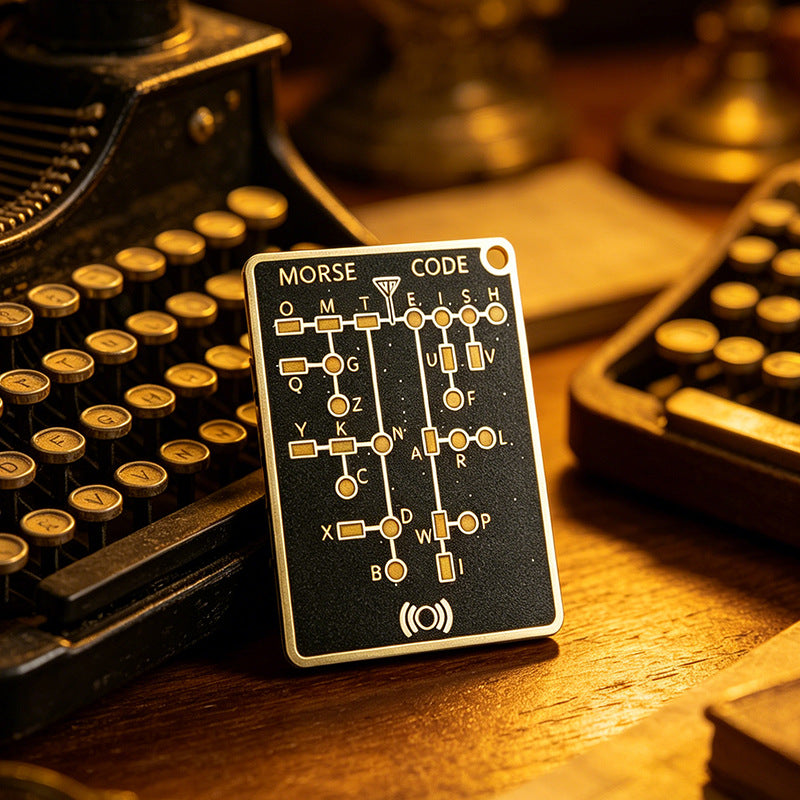 DIY Morse Code Learning Card - PCB Board with LED, Interactive Telegraph Key Practice Tool for Beginners eprolo