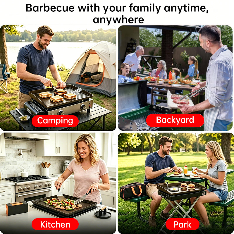 29PCS BBQ Set w/ Burger Press, Stainless Steel Grill Tools & Spatula eprolo