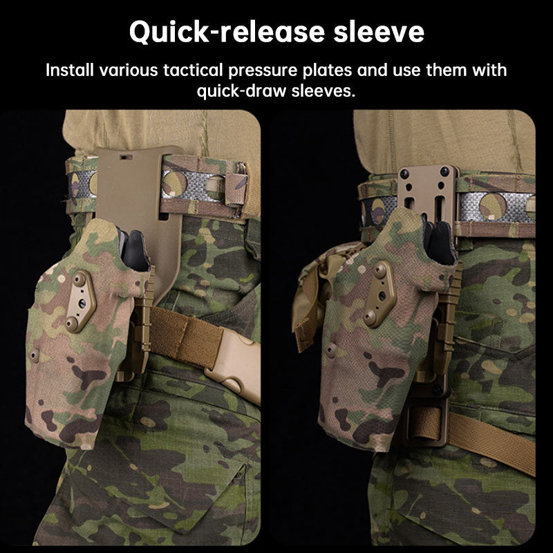 Tactical Two-Layer Battle Belt with Quick Detach Metal Buckle, MOLLE Hunting Combat Waist Belt for Airsoft Gear eprolo