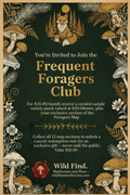 Frequent Forager Club — Monthly Membership Wild Find. Mushrooms and More